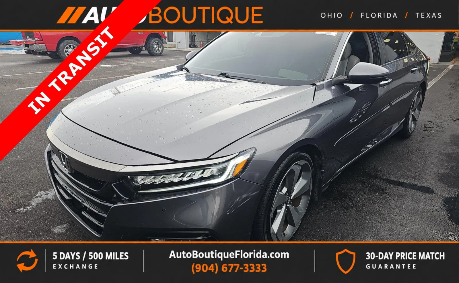 Gray 2018 Honda Accord Sedan Touring 1.5T for sale in Jacksonville, FL