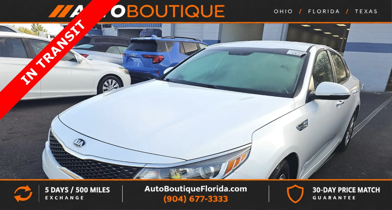 White 2018 Kia Optima LX for sale in Jacksonville, FL