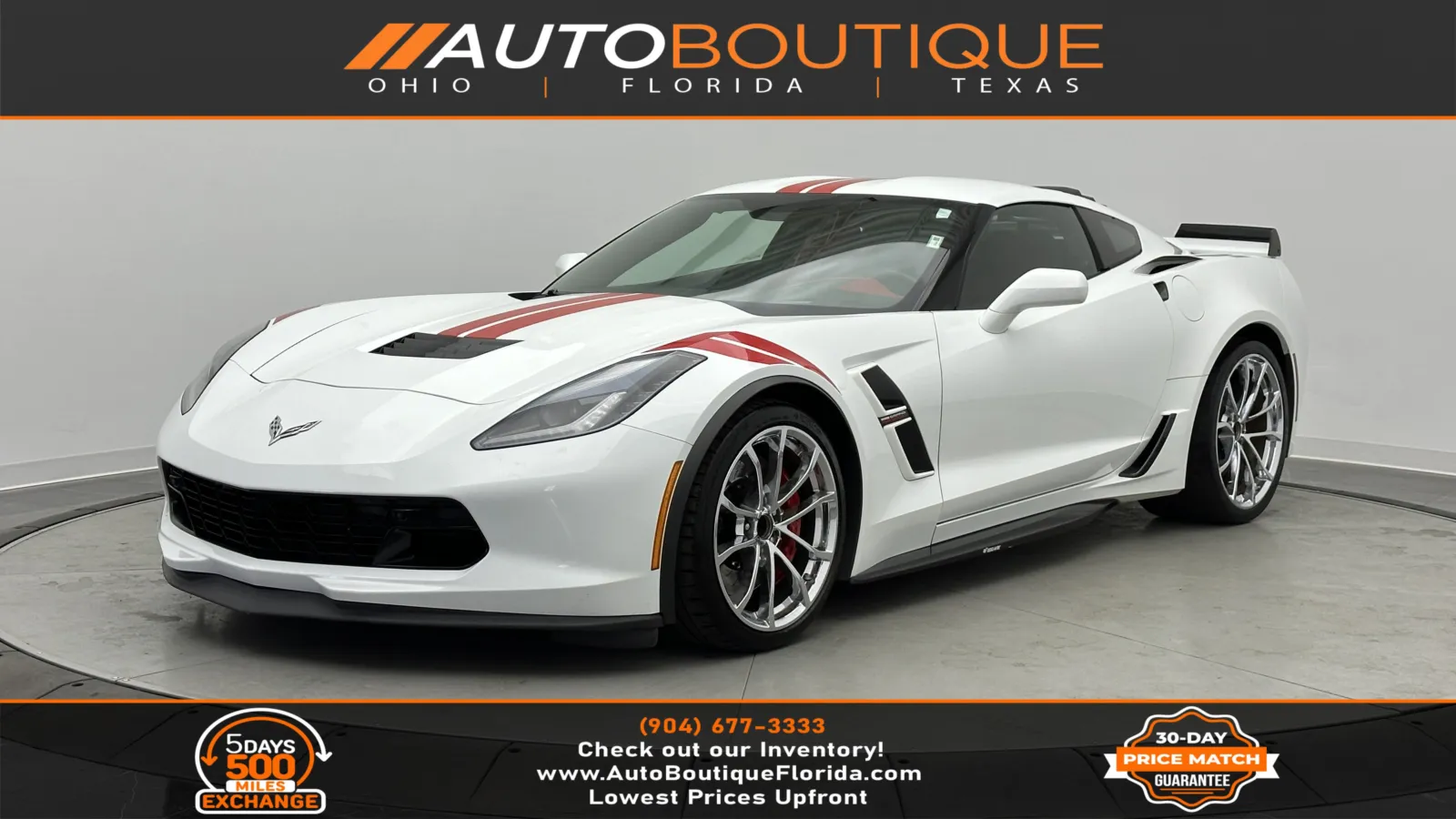 White 2017 Chevrolet Corvette Grand Sport 3LT for sale in Jacksonville, FL