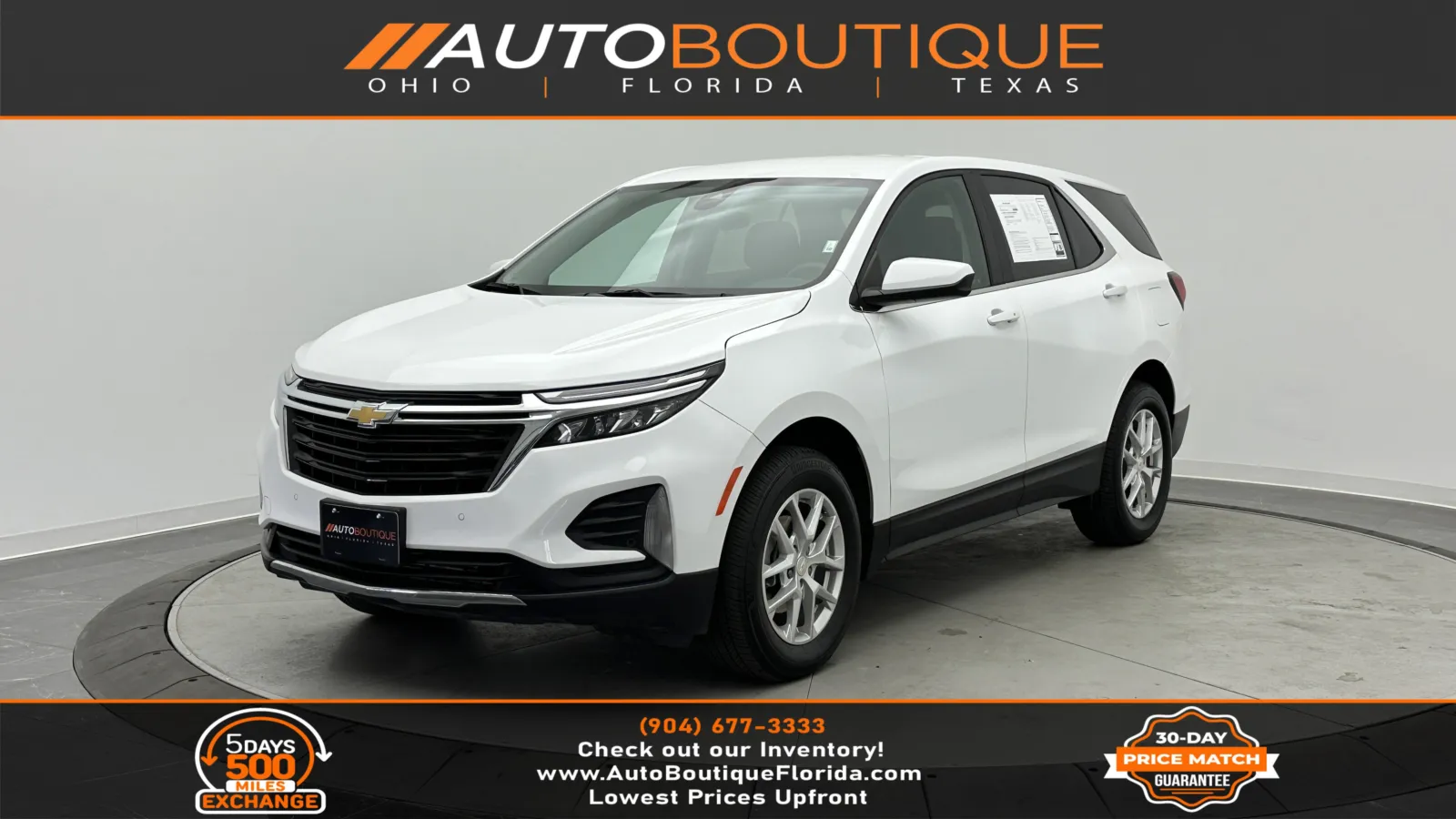 White 2023 Chevrolet Equinox LT for sale in Jacksonville, FL