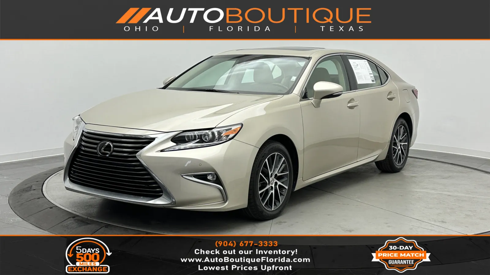 2016 Lexus ES 350 for sale in Jacksonville, FL