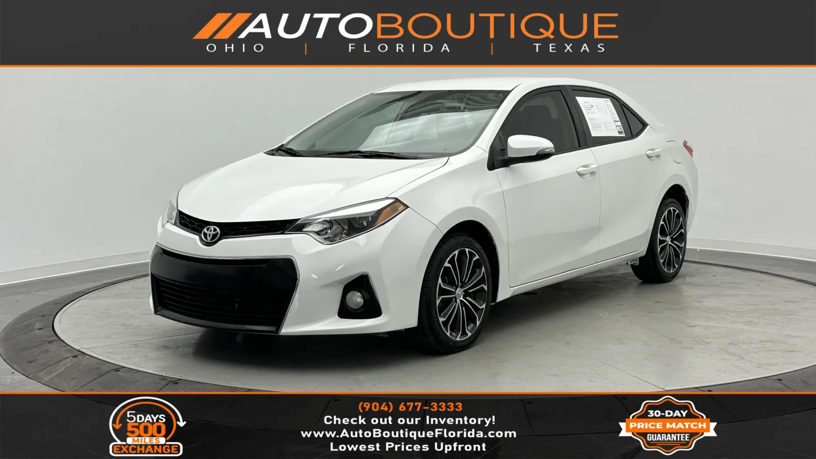 2015 Toyota Corolla S Plus for sale in Jacksonville, FL