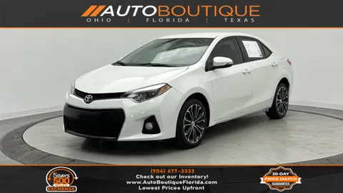 White 2015 Toyota Corolla S Plus for sale in Jacksonville, FL