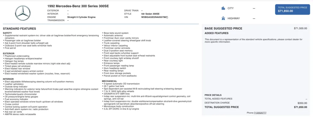 1992 Mercedes-Benz 300 - Photo 4