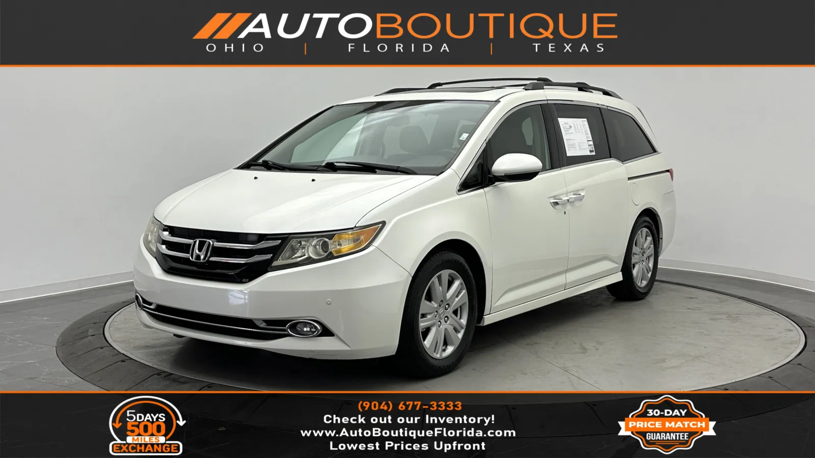 2014 Honda Odyssey Touring Elite for sale in Jacksonville, FL