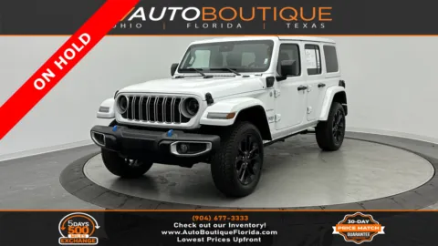 White 2024 Jeep Wrangler 4xe Sahara for sale in Jacksonville, FL