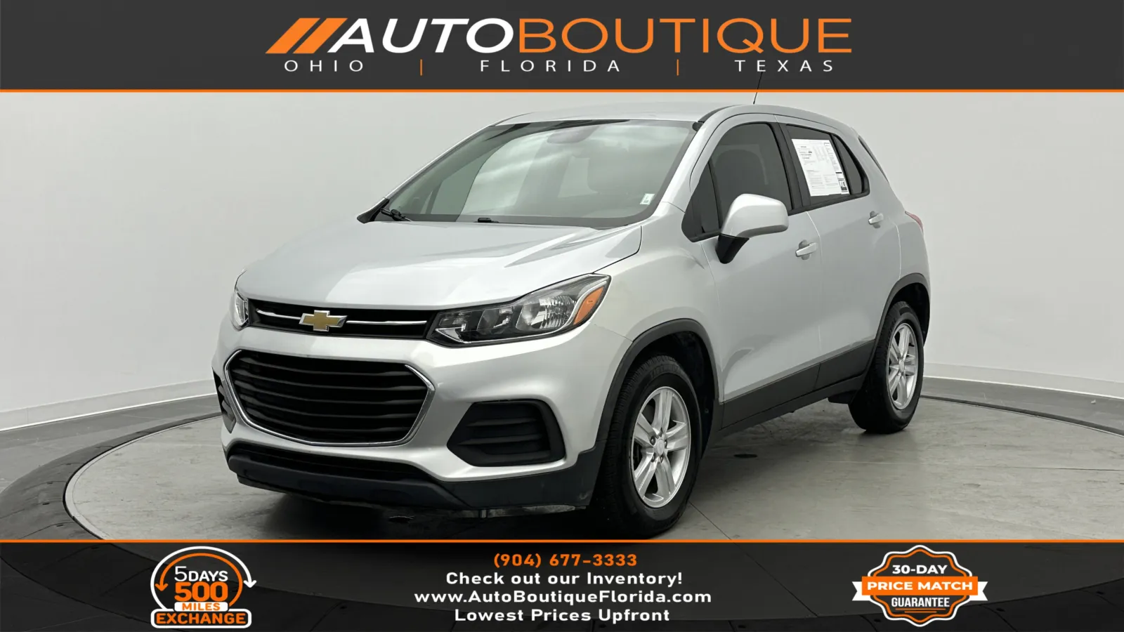 Silver 2020 Chevrolet Trax LS for sale in Jacksonville, FL