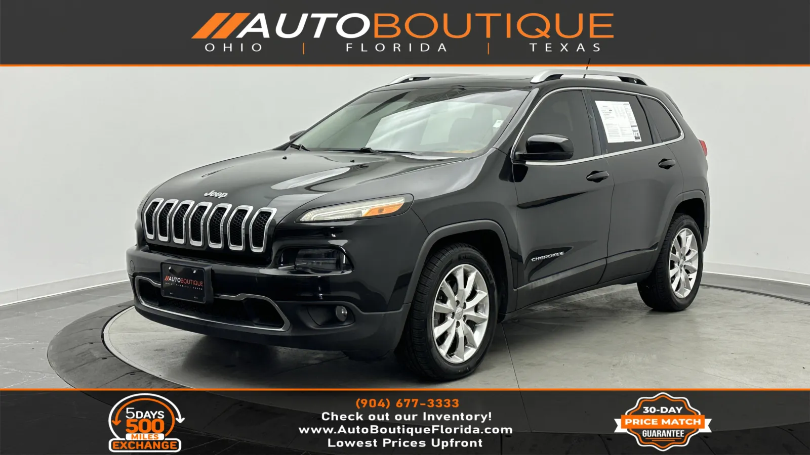 2015 Jeep Cherokee Limited for sale in Jacksonville, FL