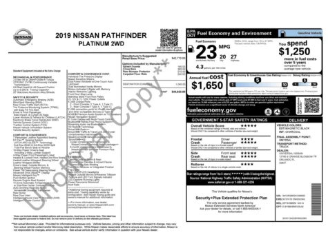 More photos of 2019 Nissan Pathfinder Platinum at Auto Boutique Florida, FL