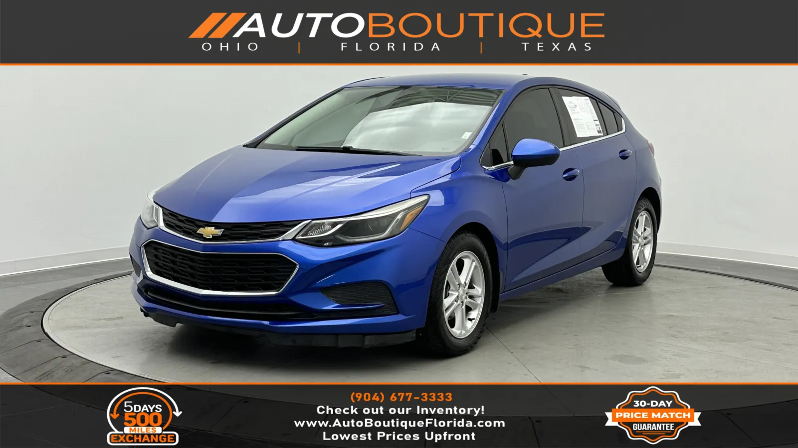 2018 Chevrolet Cruze LT for sale in Jacksonville, FL