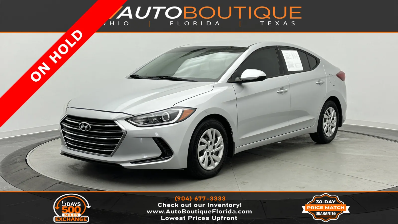2017 Hyundai Elantra SE for sale in Jacksonville, FL