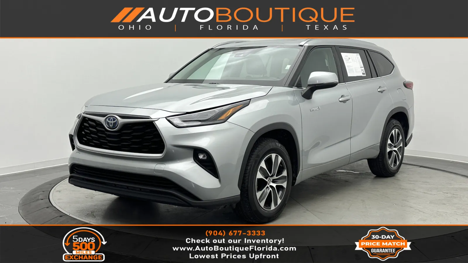 Used 2021 Toyota Highlander Hybrid XLE for sale in Jacksonville, FL at ...
