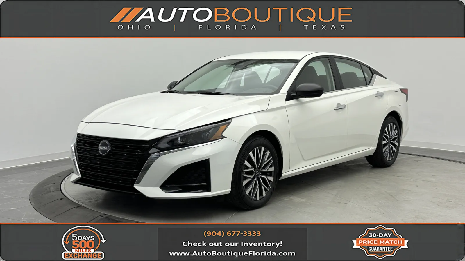 White 2025 Nissan Altima SV for sale in Jacksonville, FL