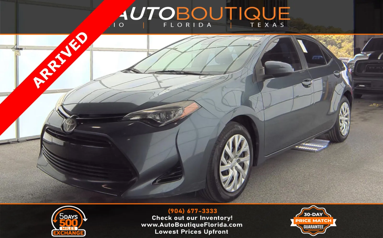 Gray 2018 Toyota Corolla LE for sale in Jacksonville, FL