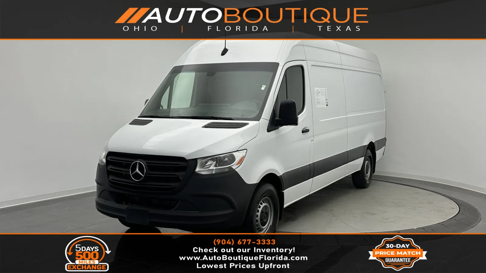 White 2023 Mercedes-Benz Sprinter Cargo Van 2500 for sale in Jacksonville, FL