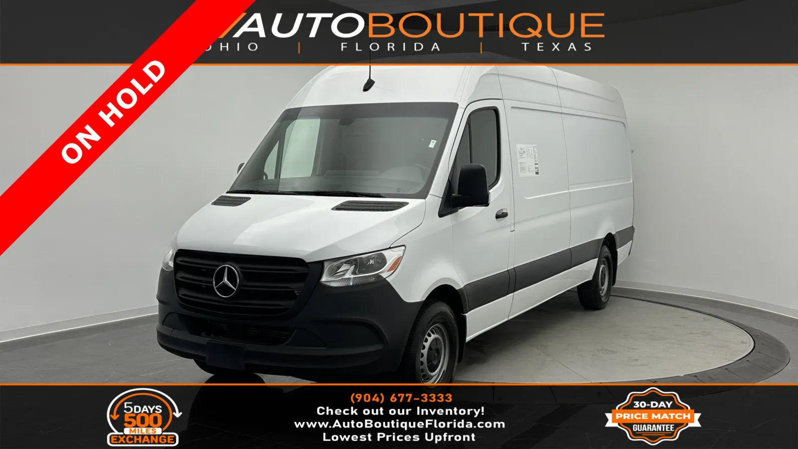 White 2023 Mercedes-Benz Sprinter Cargo Van 2500 for sale in Jacksonville, FL