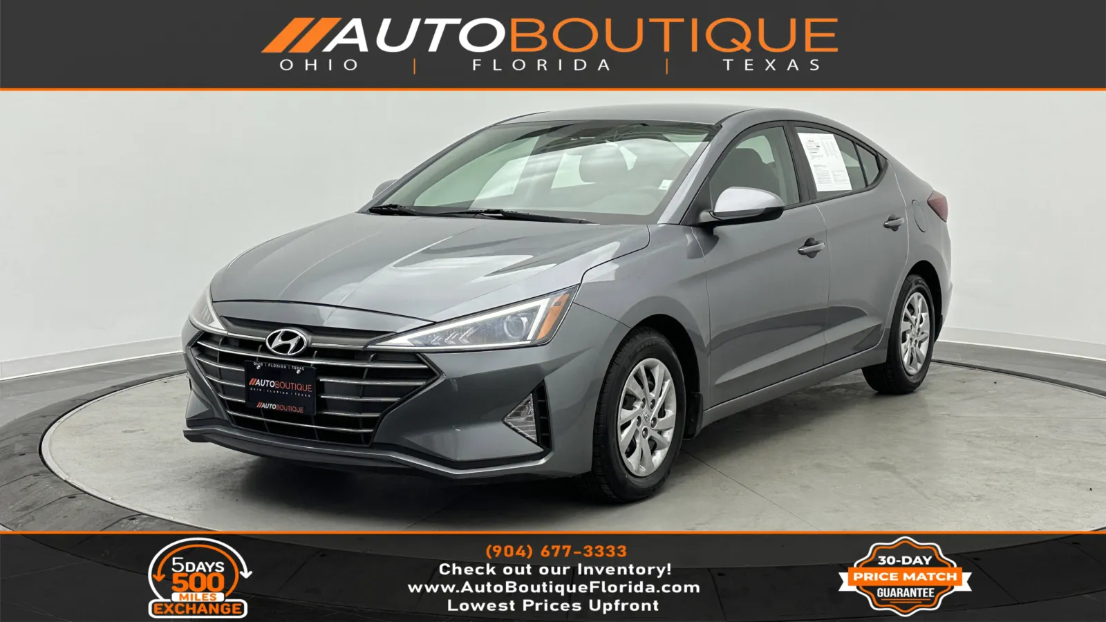2019 Hyundai Elantra SE for sale in Jacksonville, FL