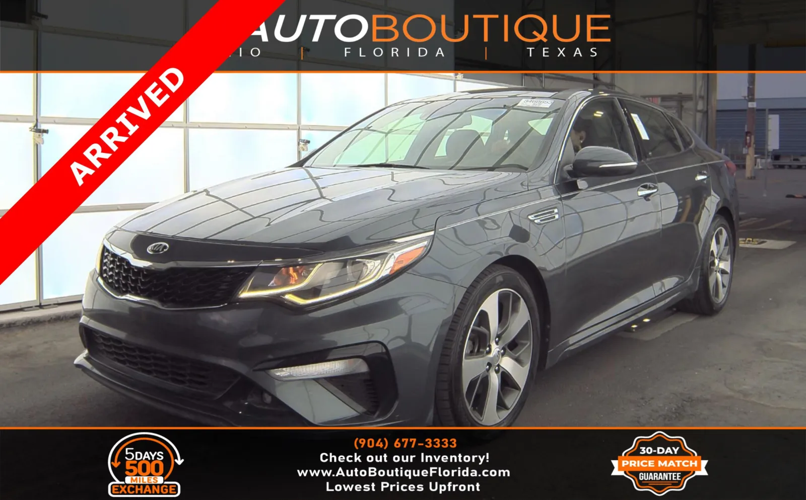 Gray 2019 Kia Optima S for sale in Jacksonville, FL