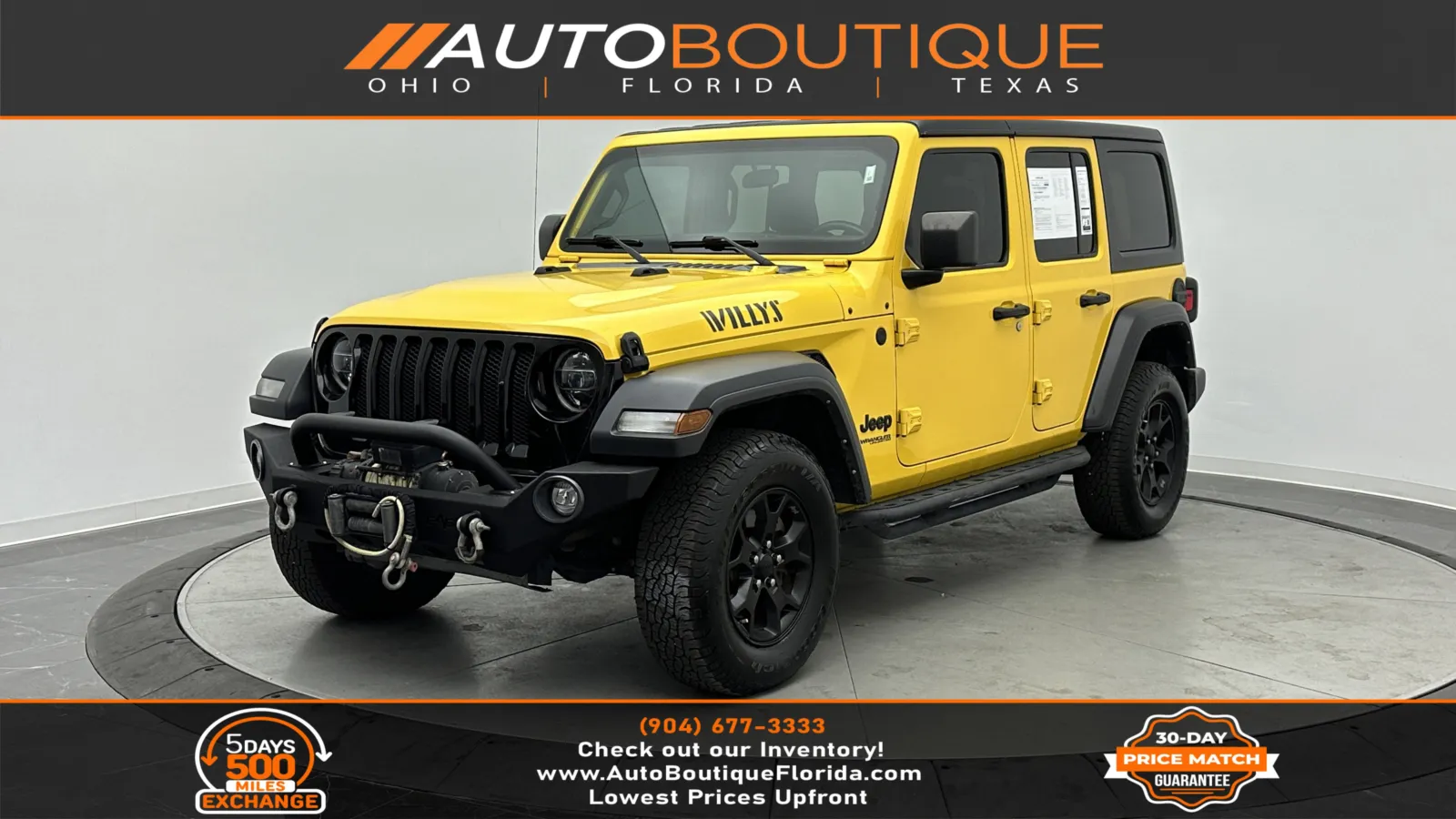 2021 Jeep Wrangler Unlimited Willys for sale in Jacksonville, FL