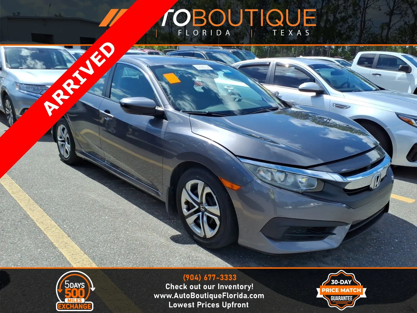 2016 Honda Civic Sedan LX for sale in Jacksonville, FL