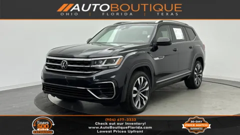Black 2021 Volkswagen Atlas 3.6L V6 SEL R-Line for sale in Jacksonville, FL