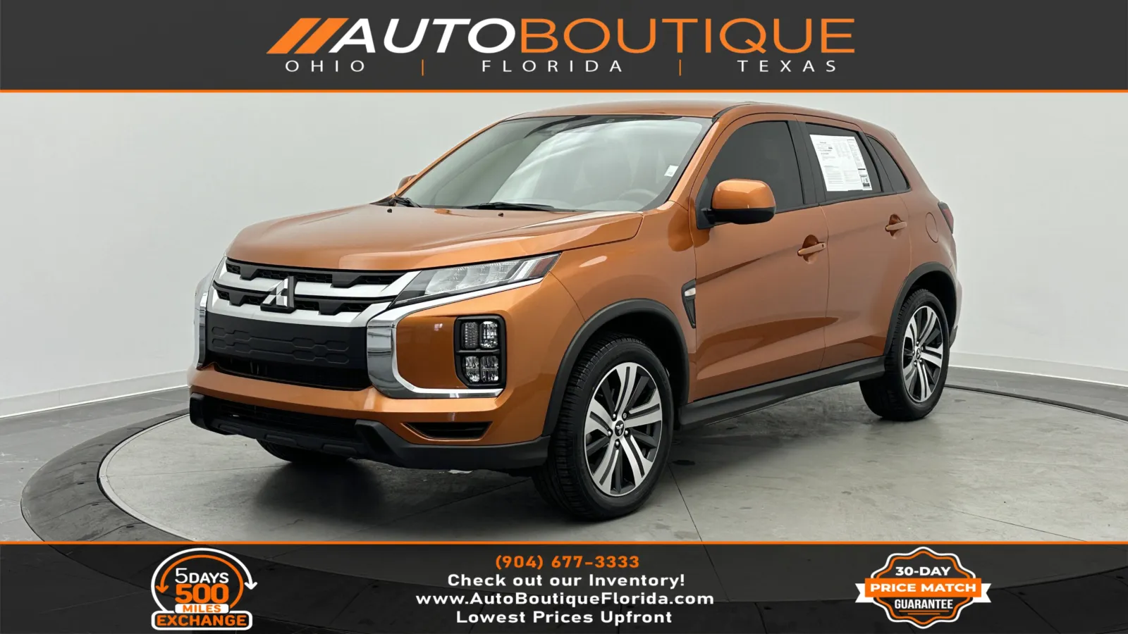 Orange 2023 Mitsubishi Outlander Sport S for sale in Jacksonville, FL