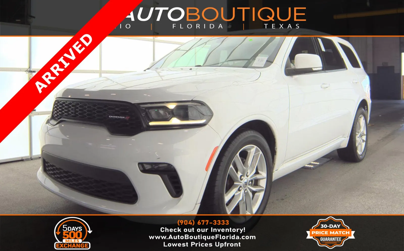White 2021 Dodge Durango GT Plus for sale in Jacksonville, FL