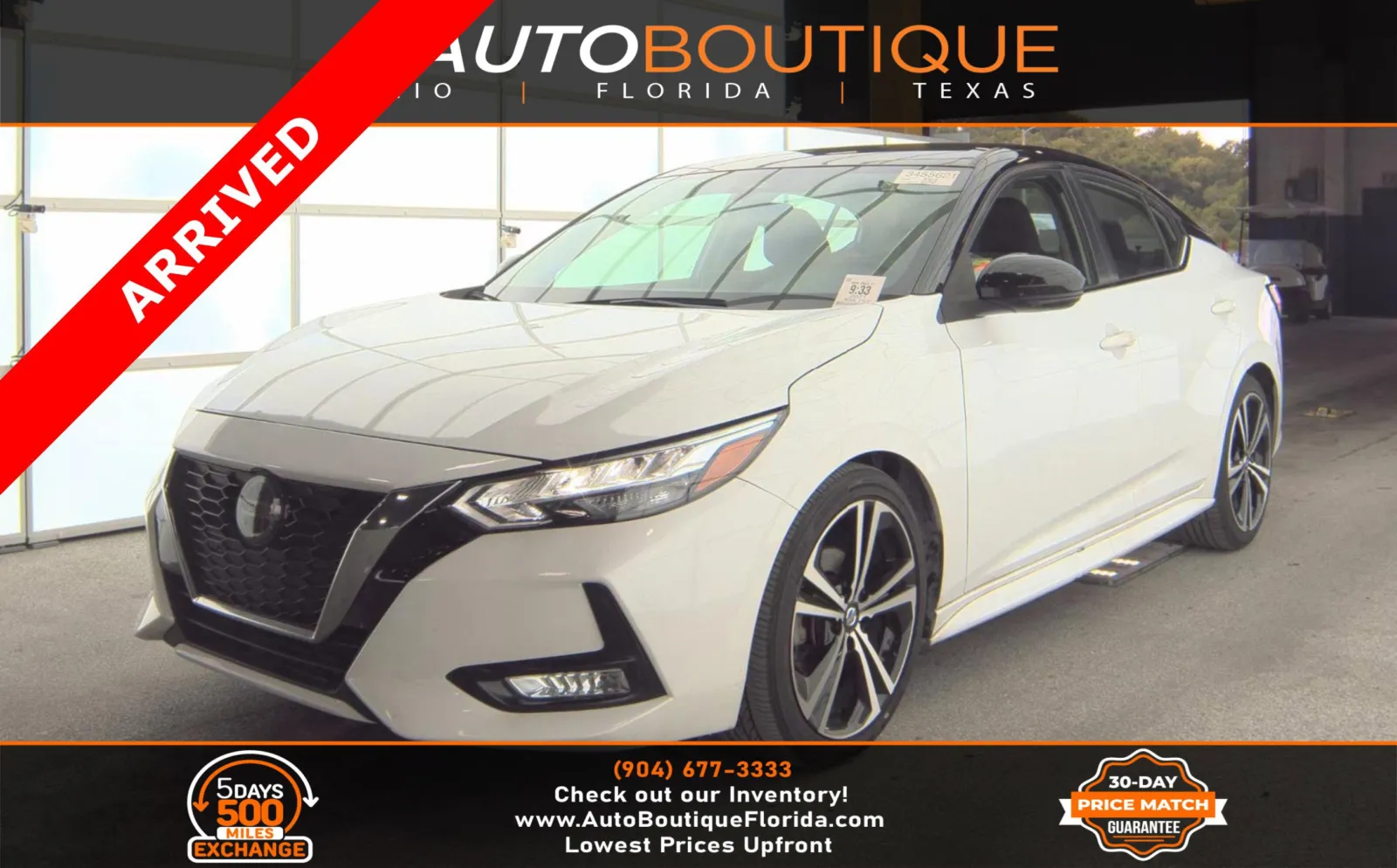 White 2021 Nissan Sentra SR for sale in Jacksonville, FL