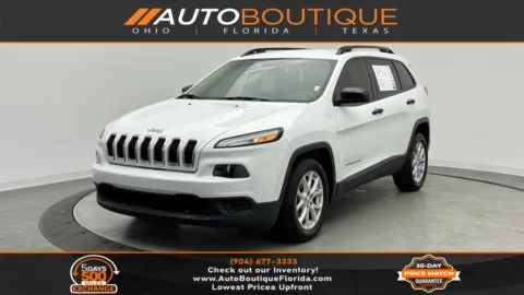 White 2016 Jeep Cherokee Sport for sale in Jacksonville, FL