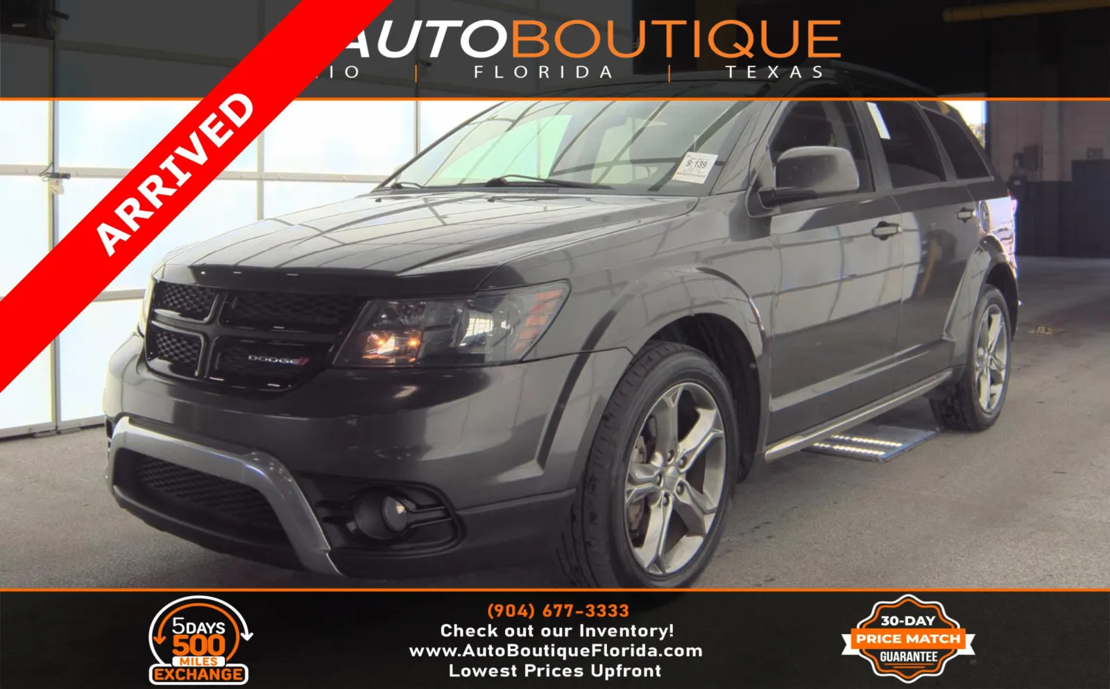 Gray 2016 Dodge Journey Crossroad Plus for sale in Jacksonville, FL