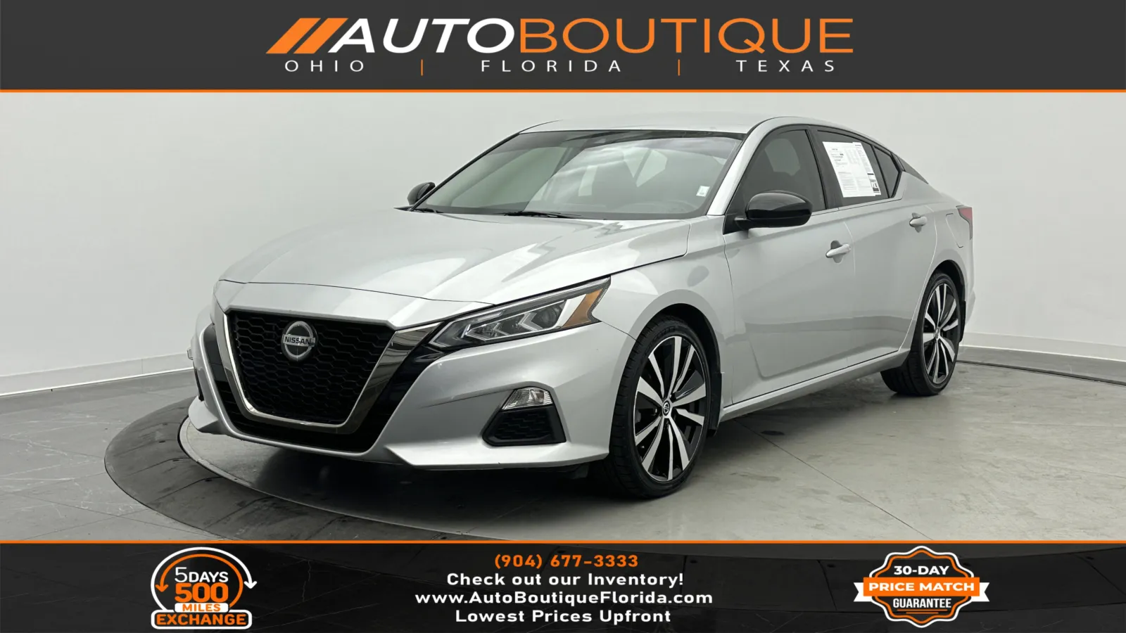 Silver 2021 Nissan Altima 2.5 SR for sale in Jacksonville, FL