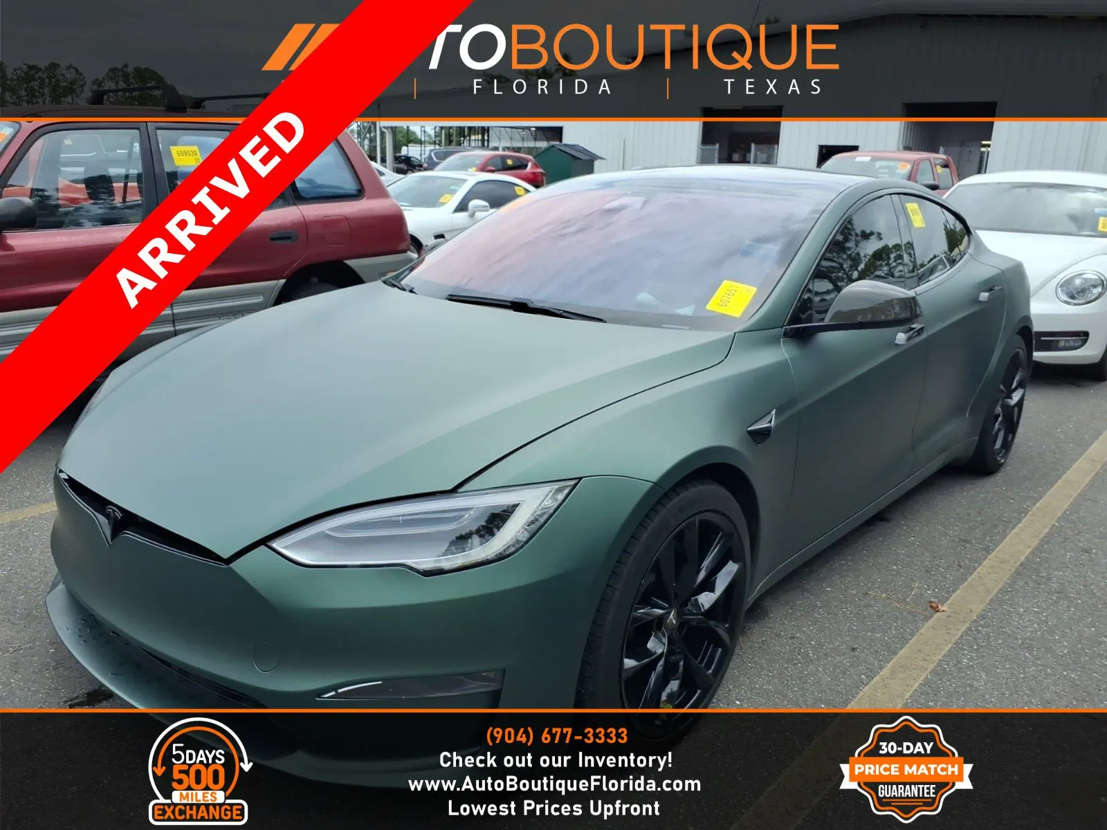 Green 2021 Tesla Model S Plaid for sale in Jacksonville, FL
