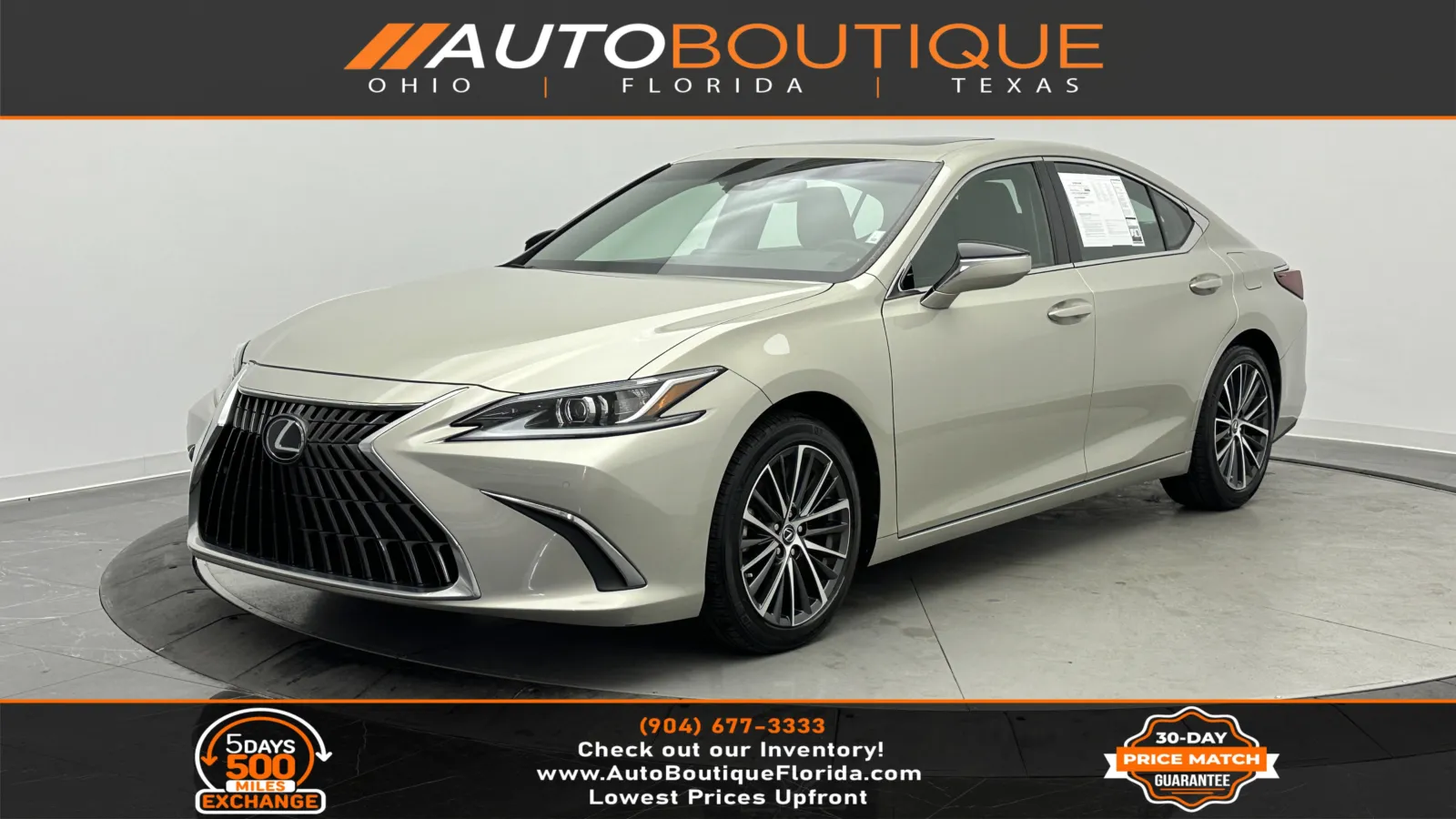 Black 2022 Lexus ES 350 for sale in Jacksonville, FL