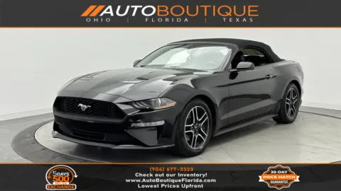 Black 2020 Ford Mustang EcoBoost Premium for sale in Jacksonville, FL