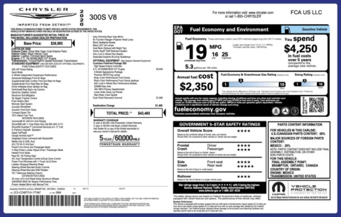 Photos of 2020 Chrysler 300 S for sale in Jacksonville, FL at Auto Boutique Florida