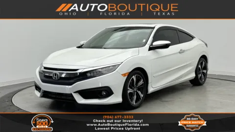 White 2017 Honda Civic Coupe Touring for sale in Jacksonville, FL