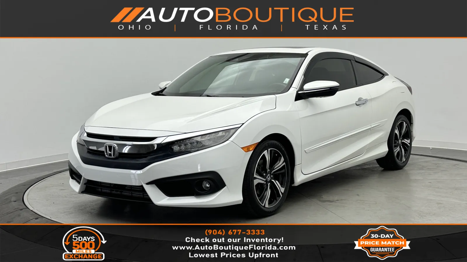 2017 Honda Civic Coupe Touring for sale in Jacksonville, FL
