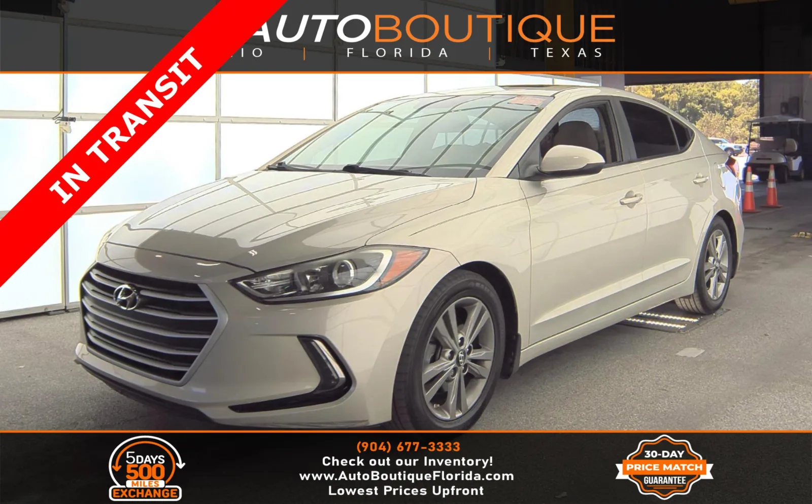 Beige 2017 Hyundai Elantra Value Edition for sale in Jacksonville, FL