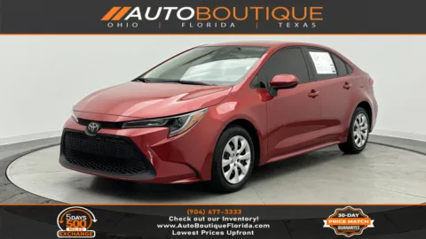 Red 2021 Toyota Corolla LE for sale in Jacksonville, FL