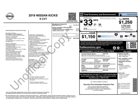 Photos of 2019 Nissan Kicks S for sale in Jacksonville, FL at Auto Boutique Florida
