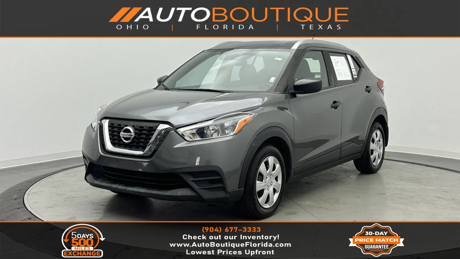 Gray 2019 Nissan Kicks S for sale in Jacksonville, FL