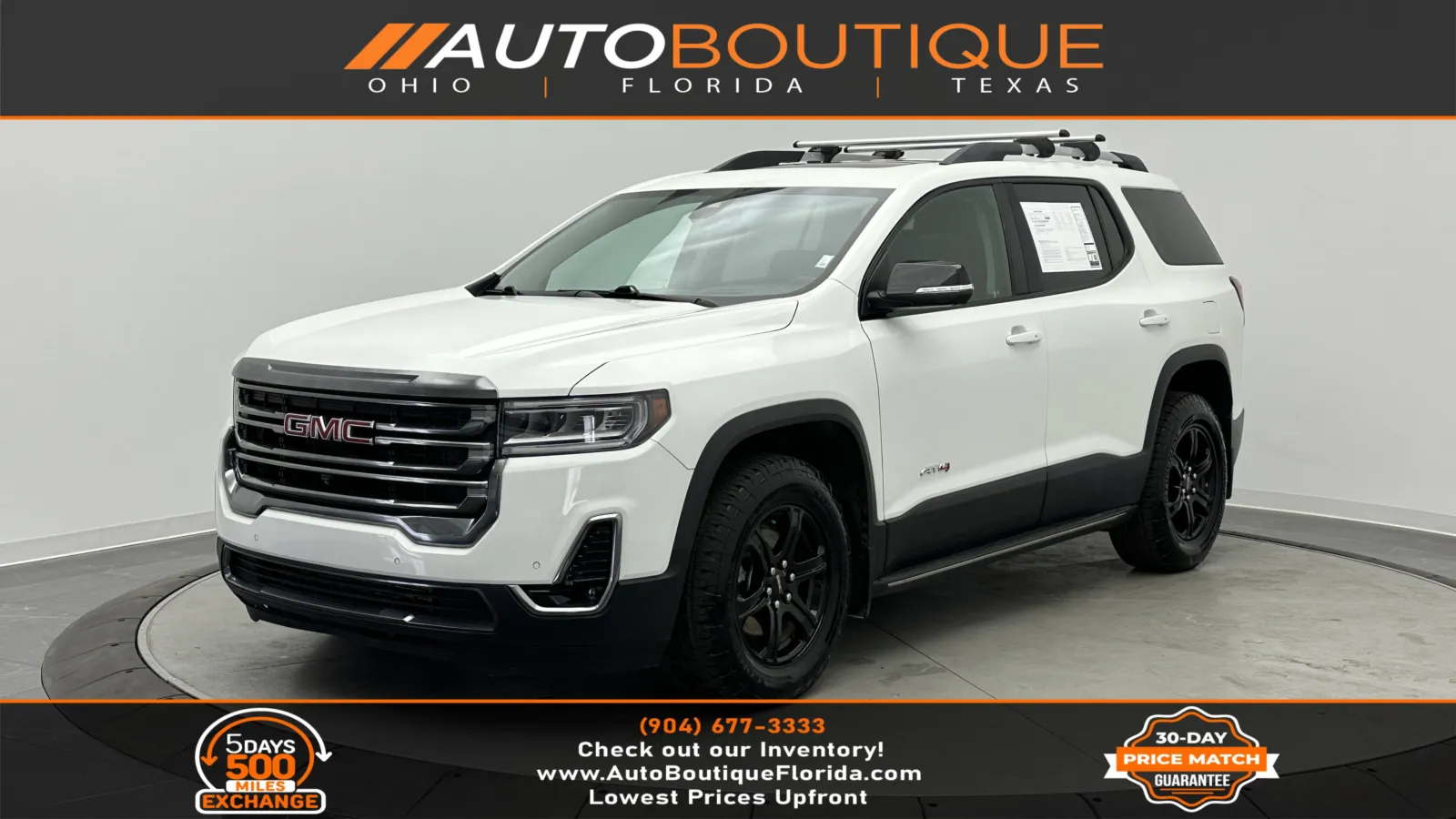 White 2023 GMC Acadia AT4 for sale in Jacksonville, FL