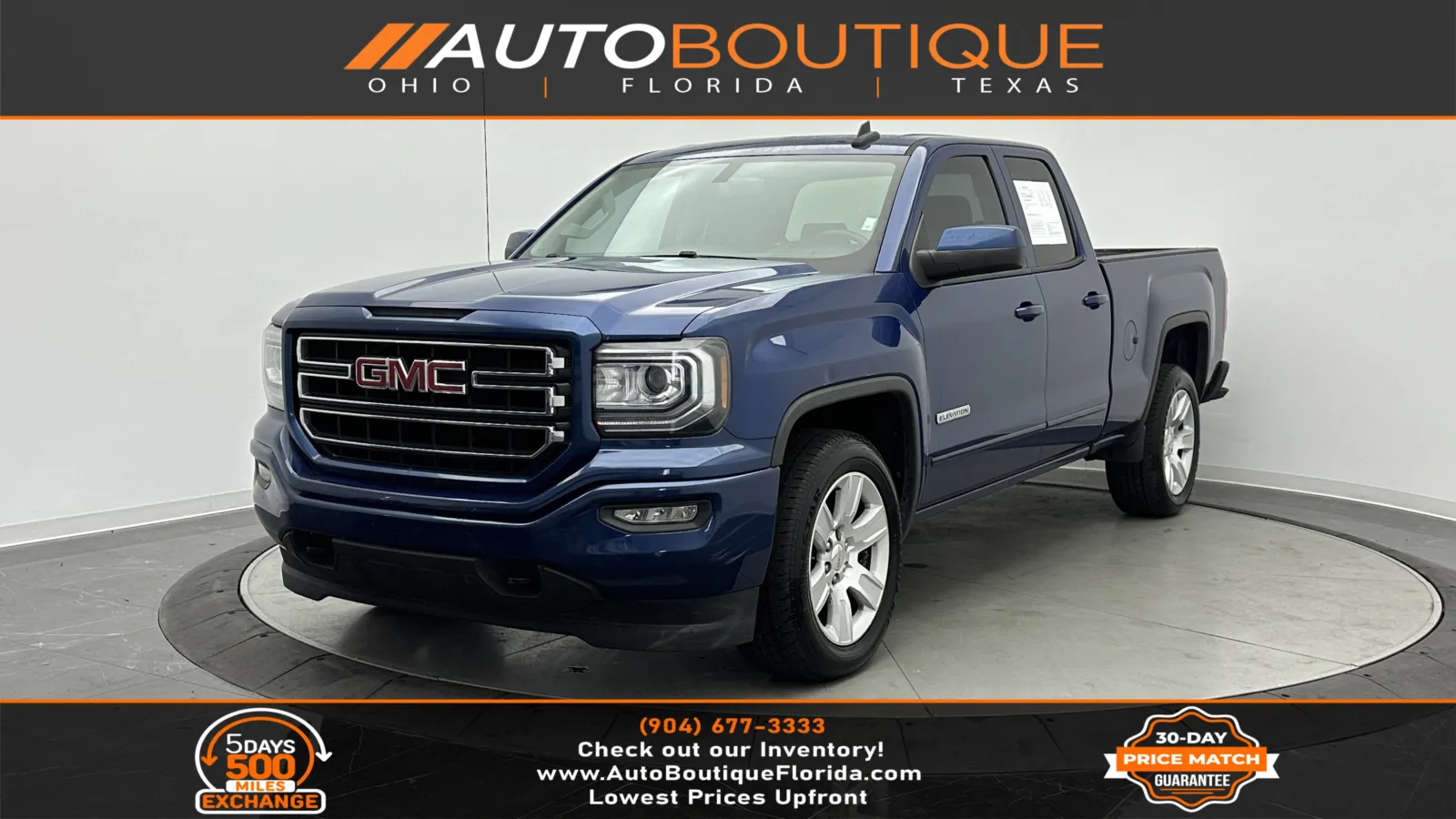 Blue 2017 GMC Sierra 1500 for sale in Jacksonville, FL