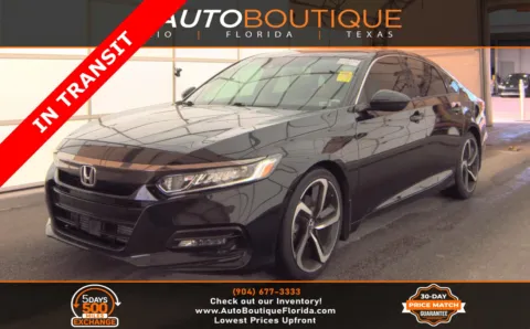 Black 2018 Honda Accord Sedan Sport 1.5T for sale in Jacksonville, FL