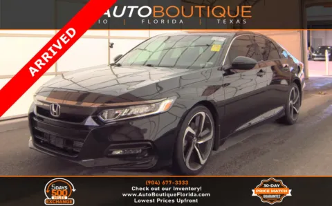 Black 2018 Honda Accord Sedan Sport 1.5T for sale in Jacksonville, FL