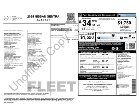 More photos of 2025 Nissan Sentra SV at Auto Boutique Florida, FL