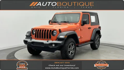 Orange 2019 Jeep Wrangler Sport S for sale in Jacksonville, FL