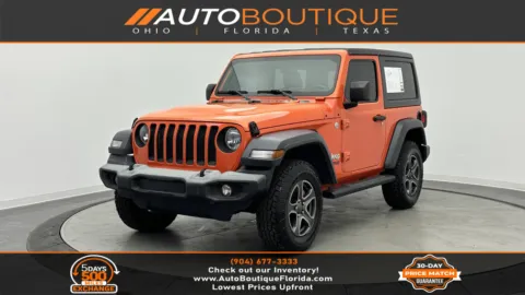 Orange 2019 Jeep Wrangler Sport S for sale in Jacksonville, FL