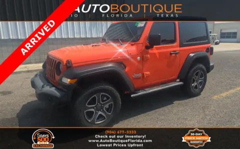 Orange 2019 Jeep Wrangler Sport S for sale in Jacksonville, FL