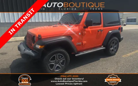 Orange 2019 Jeep Wrangler Sport S for sale in Jacksonville, FL